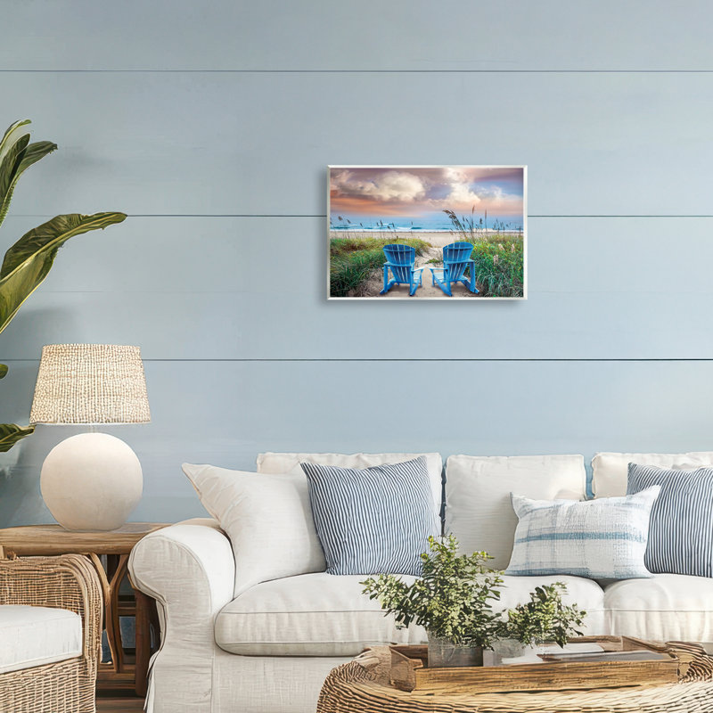 Plaque murale vue sur l'océan Shore Seats, design par Celebrate Life Gallery, H 10 po x l 15 po