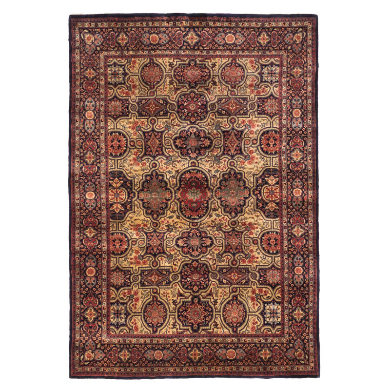 Tapis bleu marine Mirzapur 4 pi 8 po x 6 pi 8 po