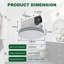 Ventilateur de salle de bain 80 pieds cubes par minute-98095709