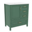 Armoire de rangement pour meuble-lavabo 30 po avec 3 tiroirs et plateau amovible-598868405-598868408