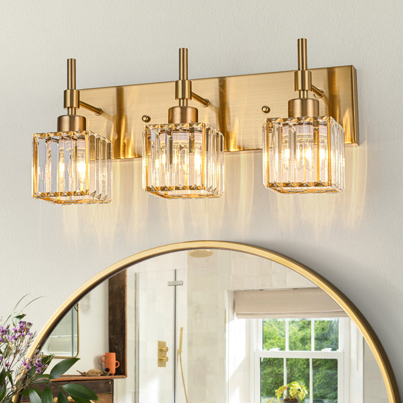 Corless Dimmable Vanity Light, 3, Gold
