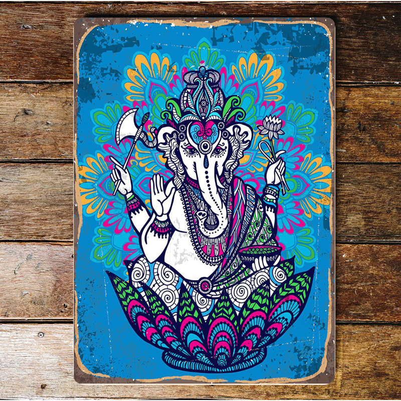 Wall Decor on Metal, 40cm H x 60cm W
