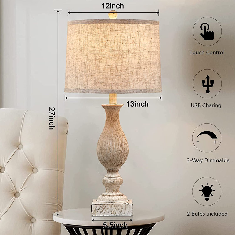Lampe de table Waldoboro USB