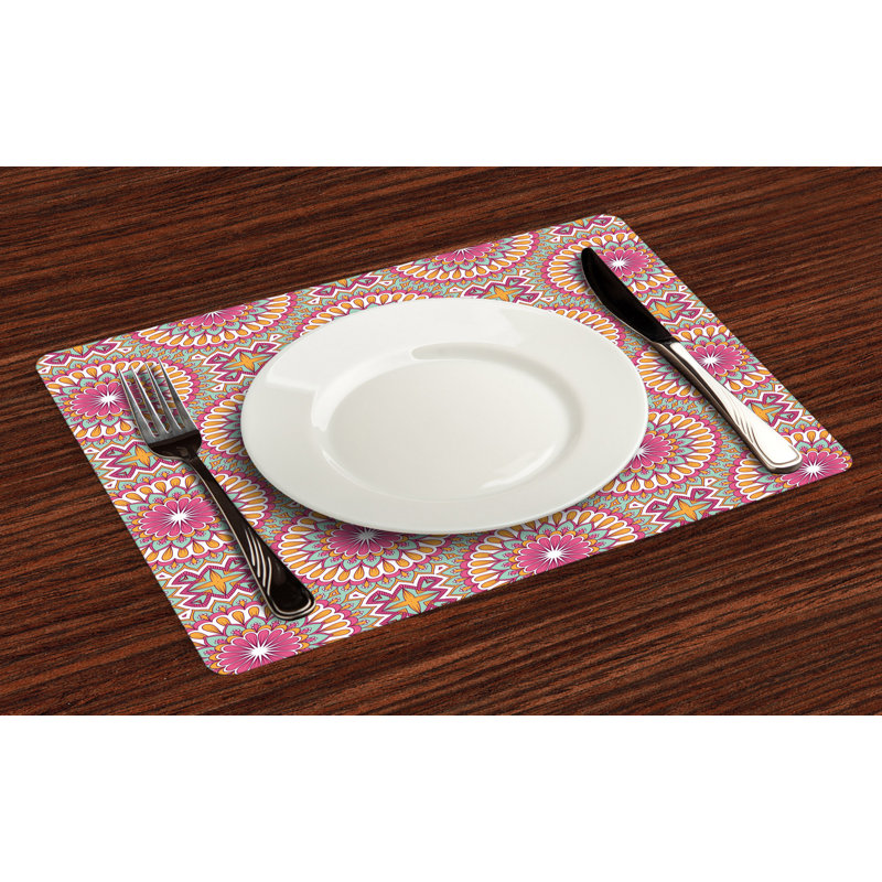 Polyester Geometric Rectangle Placemat