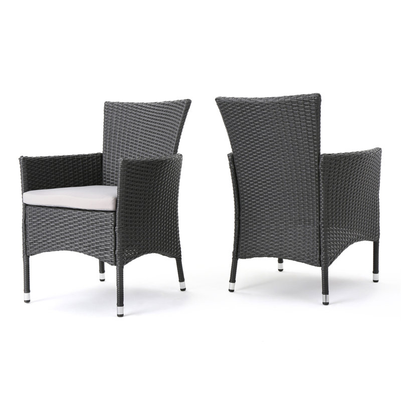 Grey Dining Chair (2) - Stylish Chairs For Living Area 24.4"w X 32.86"h 23.21"d, 15.06 Lb Weighted (pair Of 2), , Modern Straight Line Enchantment, For Reception & Rooms, 23.21"d 32.86"h, Lb,