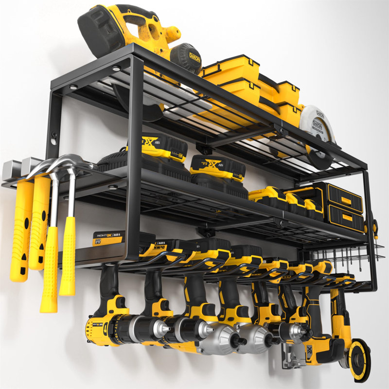Heavy Duty Power Tool Organizer Wall Mount