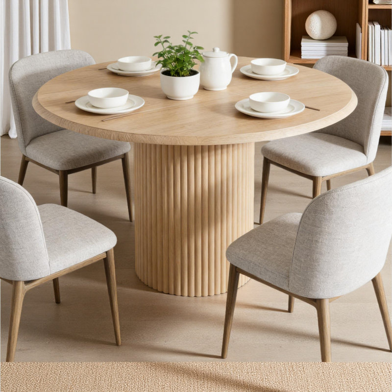 Table de salle à manger, table de voeux ronde, table de cuisine