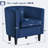 Barrel-Shaped Upholstered Velvet Chair-202871944