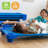 ECR4Kids Stackable Kiddie Cot Corner, Replacement Parts, Daycare Essentials, Blue, 4-Pack