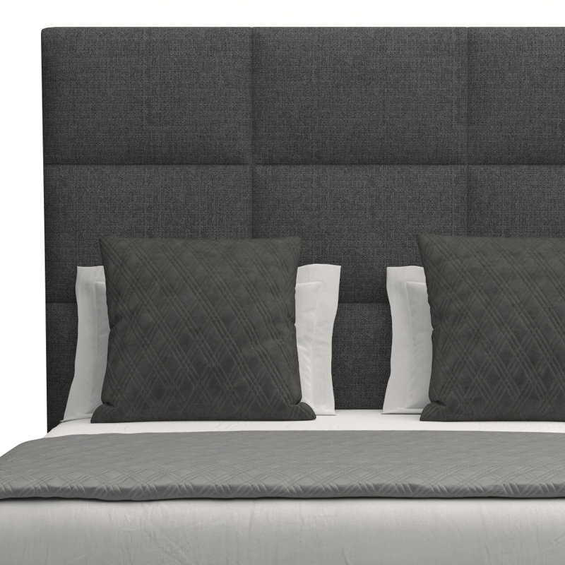 Dezyah Upholstered Standard Bed, Charcoal Revolution®, King