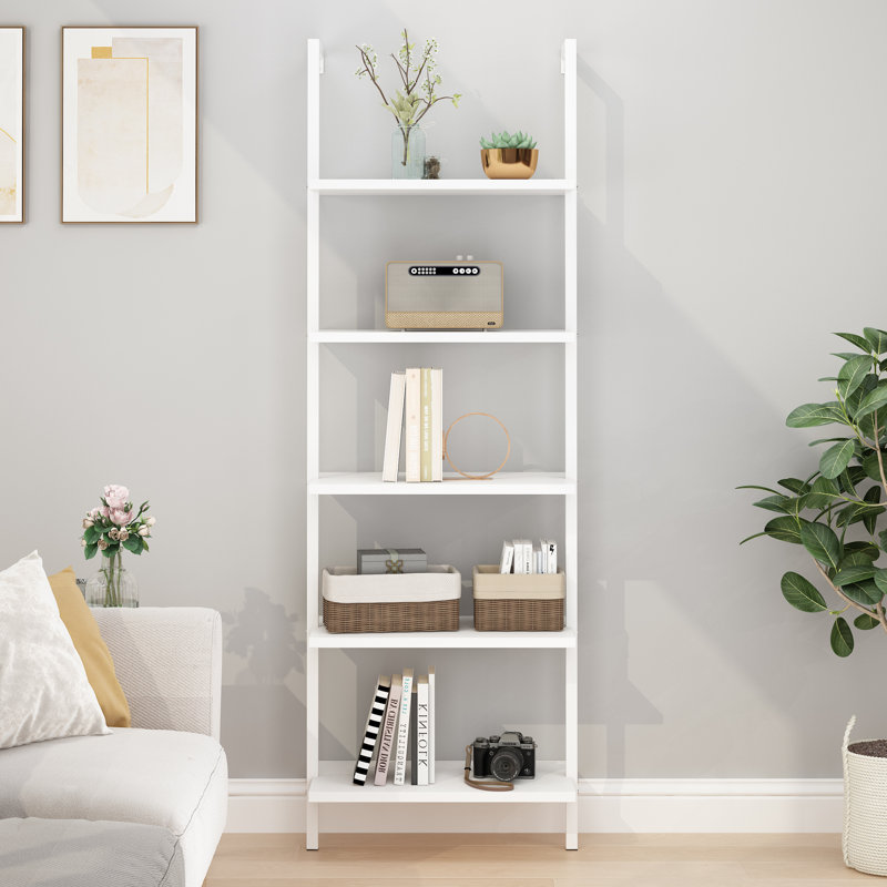 Flythe Ladder Bookcase, White