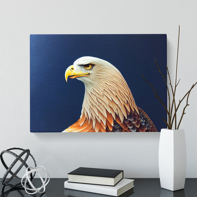 Eagle Bird Watercolour Vol.2 - Wrapped Canvas, 35cm H x 50cm W x 3cm D