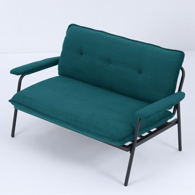 Myrion 53" Tufted Upholstered Loveseat with Metal Frame