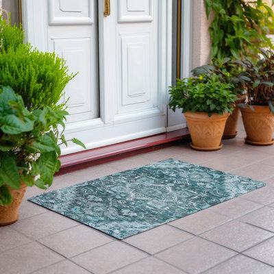 Malchow Washable Oriental Indoor / Outdoor Rug