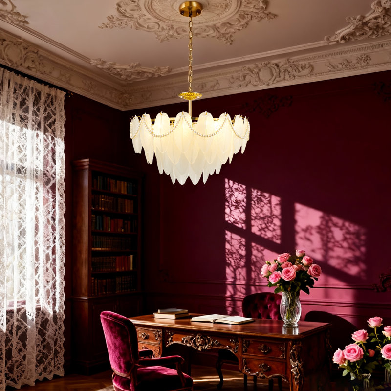 Lustre en cristal doré 8 lumières de luxe pour la décoration de salon