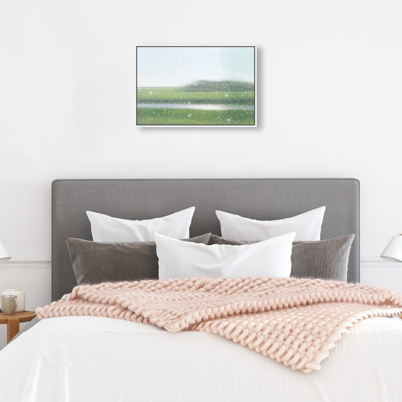 Velocity Meadow II Print by Oliver Gal, 37"H x 55"W, White Floater Frame