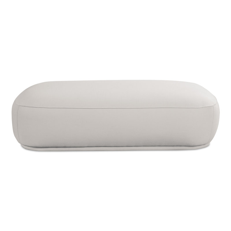 Marion Rectangular Standard Ottoman, White