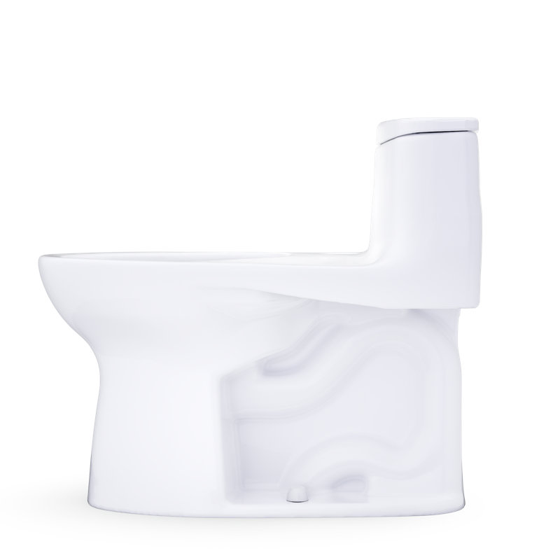 TOTO Ultramax Low Profile One-Piece Elongated 1.28 GPF WASHLET+ Ready Universal Height Toilet with CEFIONTECT, Cotton White - CST618CEFGT40#01