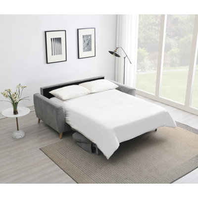 2 Seater Textured Fabric Sofa Bed