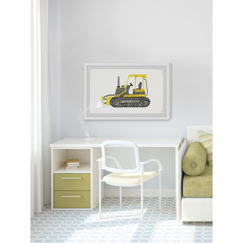 Wanda Bulldozer Truck - Print, 20cm H x 30cm W