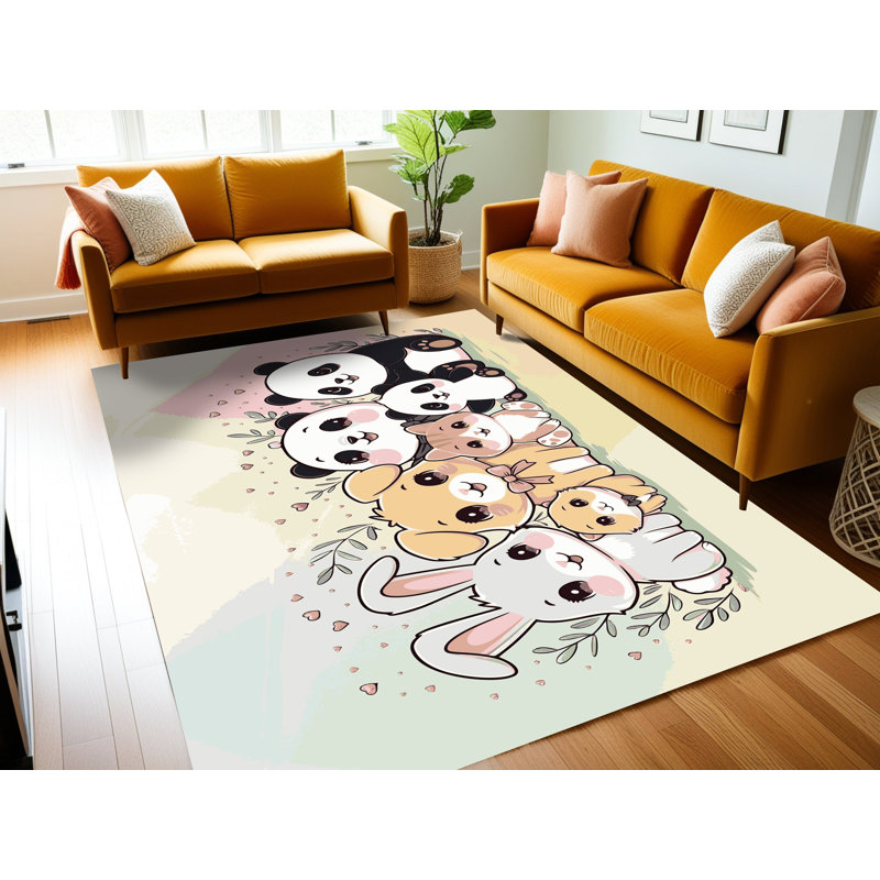 Tapis pour enfants East Urban Home, Rectangulaire 8 pi x 10 pi