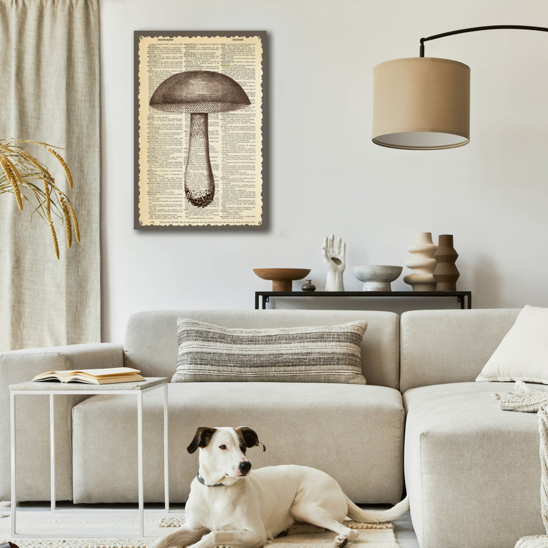 «Mushroom» par Erin Clark, art mural en verre acrylique, H 36 po x l 24 po x P 0,2 po