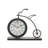 Analog Stainless Steel Mechanical Clock with Alarm