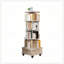 Bibliothèque rotative à 5 niveaux avec roulettes et tiroir-119928589-119928590