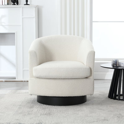 Mercer41 Izar Upholstered Swivel Barrel Chair & Reviews | Wayfair