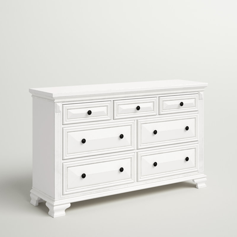 64 " W 7 - Drawer Dresser, Antique White