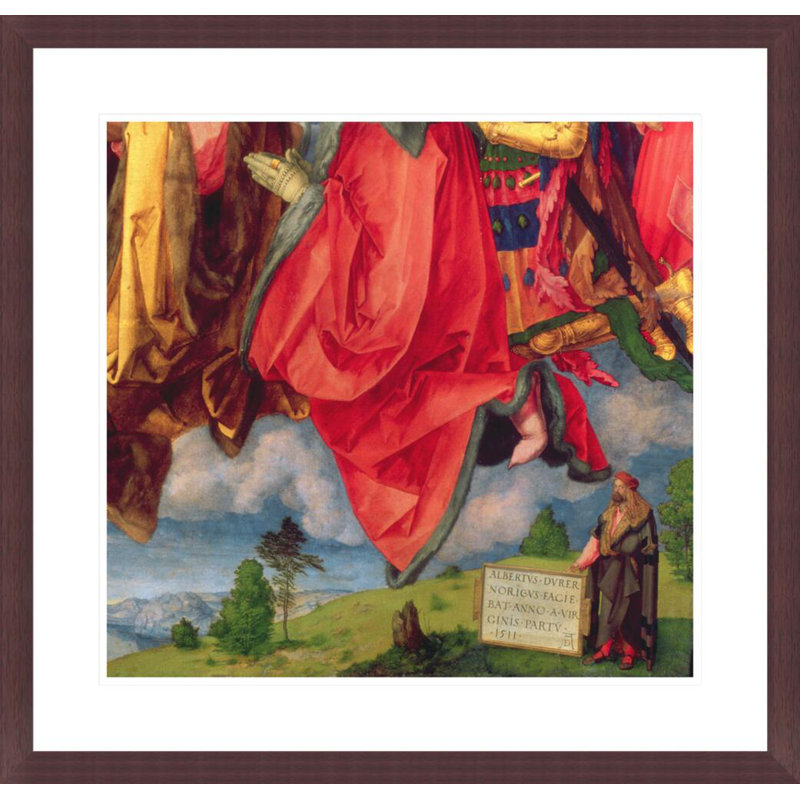 Le retable de la Landauer «All Saints Day» par Albrecht Dürer, impression giclée sur cadre, H 23,5 po x l 24,43 po