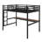 Space-Saving Loft Bed with Power Outlet, LED Lighting and Noise-Reduced Design