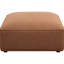 Canapé modulaire avec repose-pieds Hani, brun riche, 10 coussins Hani