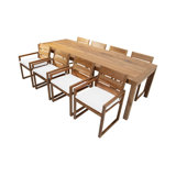 Venice 9 - Piece Solid Wood Dining Set