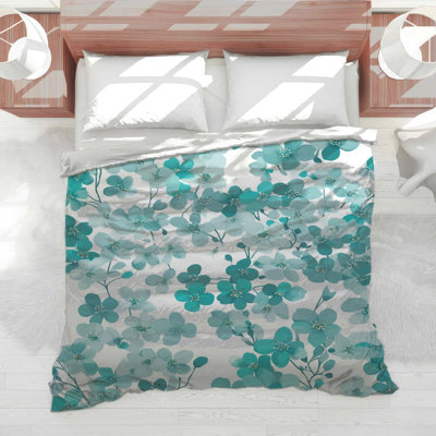 Édredon floral de style scandinave
