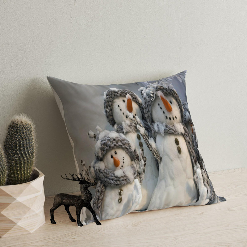 Premium Washable Cushion, 17.0 x 17.0 Inches, 50% Cotton / 50% Polyester, Silicone Filling, Concealed Zip | Soft, Comfortable & Ironable | Perfect for Home Decor, Living Room & Bedroom Accents