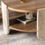 Table de bout de style rétro avec rangement double couche, table basse en bois massif pour petits espaces, cadre de rangement double à installation simple et polyvalente, fonctionnalité moderne