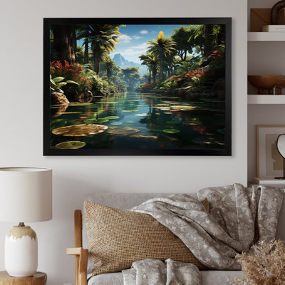 Oasis dominicaine dominicaine I - reproduction sur toile