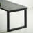 Solid ash wood black rectangular dining table-103979526
