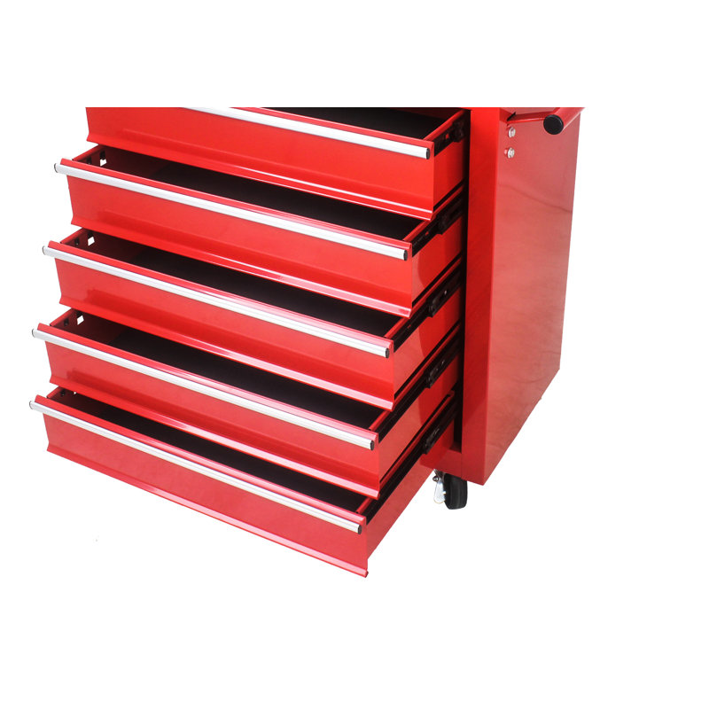 5-drawer Rolling Tool Box With Interlock System And Wheels, Rolling Tool Chest, For Garage, Warehouse, Workshop, Repair Shop