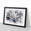 Blue Magnolia Flower - Picture Frame Graphic Art Print-56872134-56872136