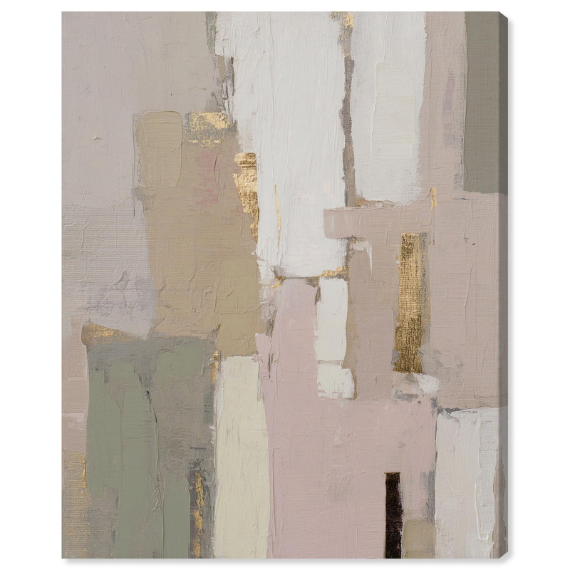 «Misty Pink Dawn I», impression sur toile, art boho neutre par Art Remedy, H 45 po x l 36 po, Gallery Wrapped