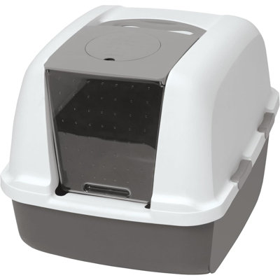 Airsift Jumbo Hooded Litter Pan Warm  Privacy And Easy Access For Cleaning  Ideal For  Or Multiple Cat Households