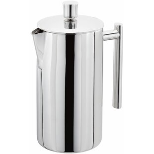 Brick Press, French Coffee Press, 0.6 Liter, Polished Stainless