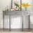 Distinctive Features Of Pine Veneer Console Table With Vertical Stripe Drawer Fronts And Four Legs-455069597