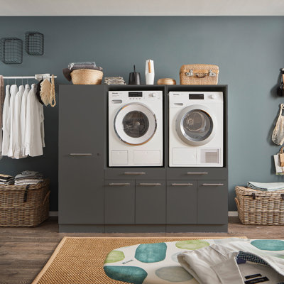 Laundreezy C Utility Unit - Charcoal - 185 x 162 cm