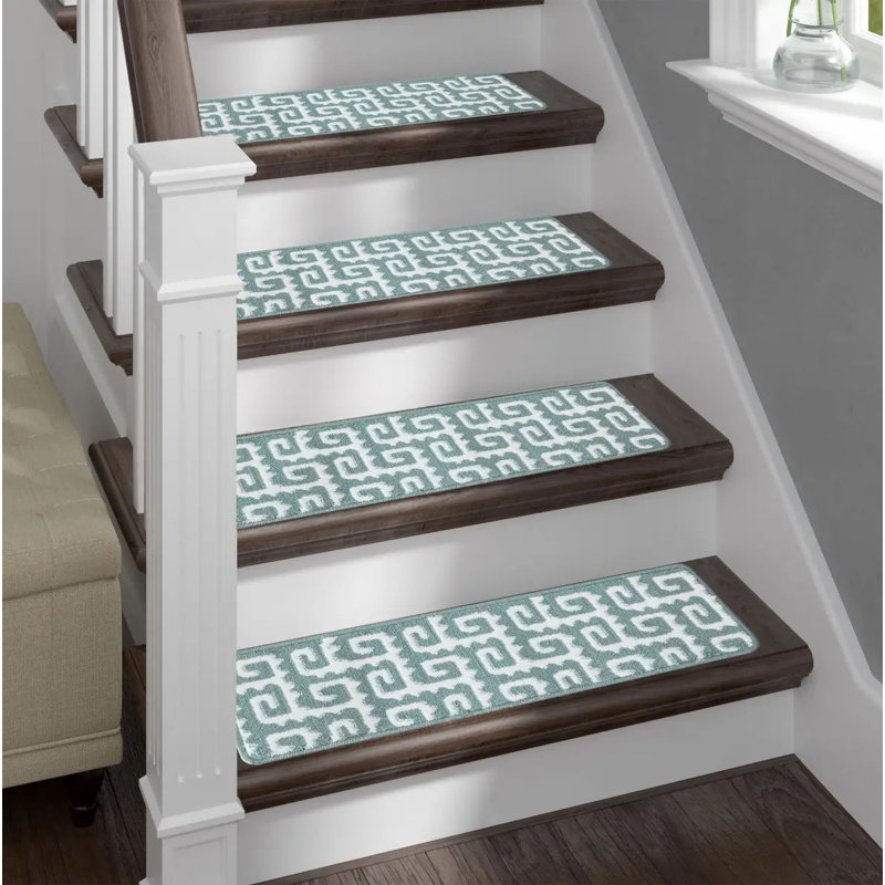 Tapis d'escalier 9x28in, Gris
