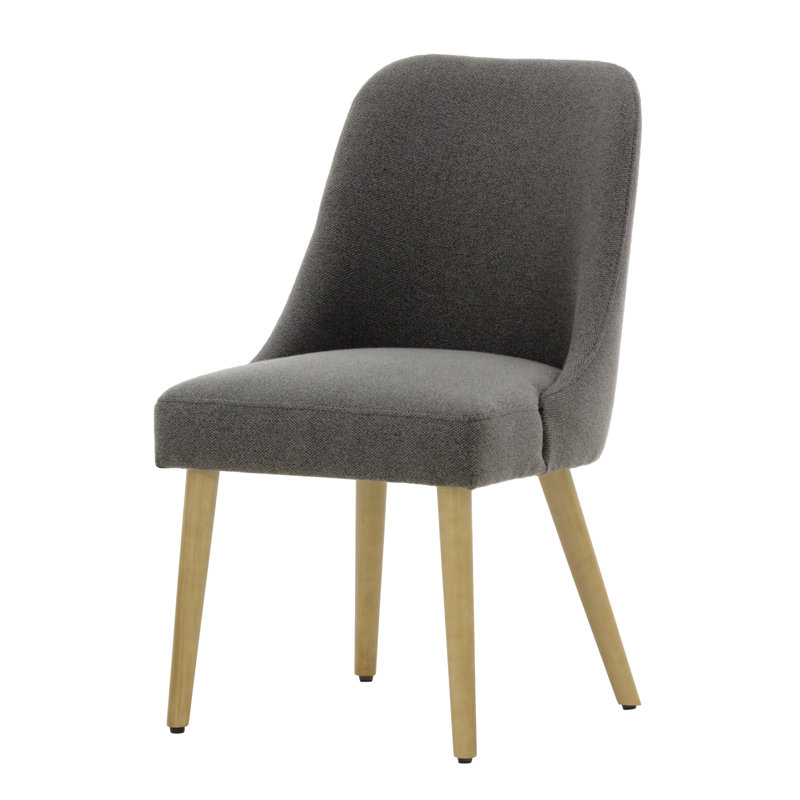 Lexi 48cm H Velvet Upholstered Side Chair, Dark Grey