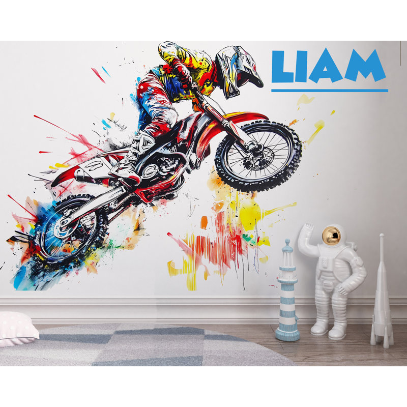 Autocollant mural en vinyle Racing, H 65 po x l 50 po