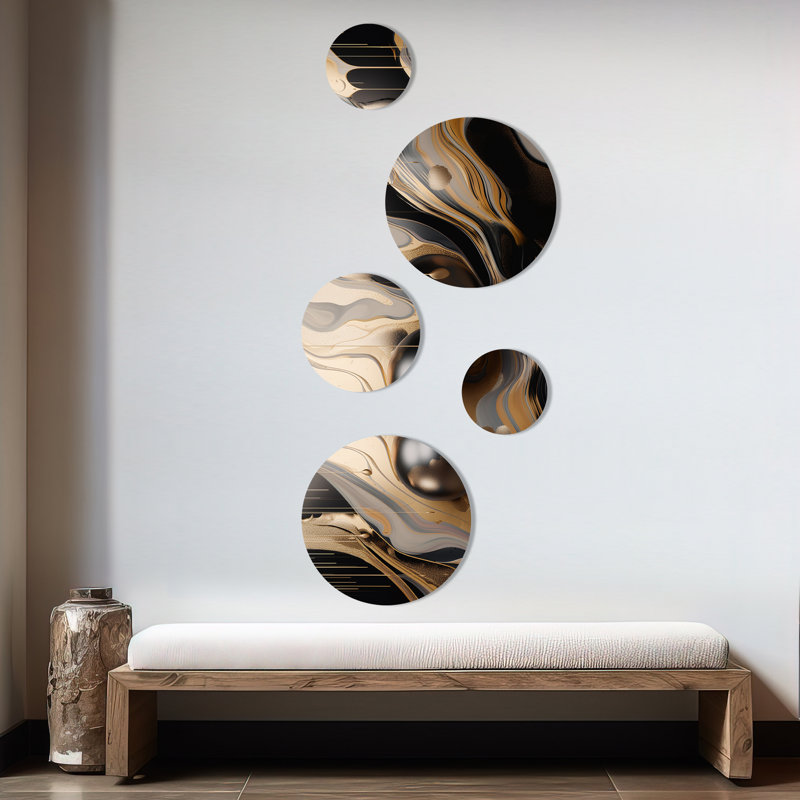 Abstract Wall Decor on Metal